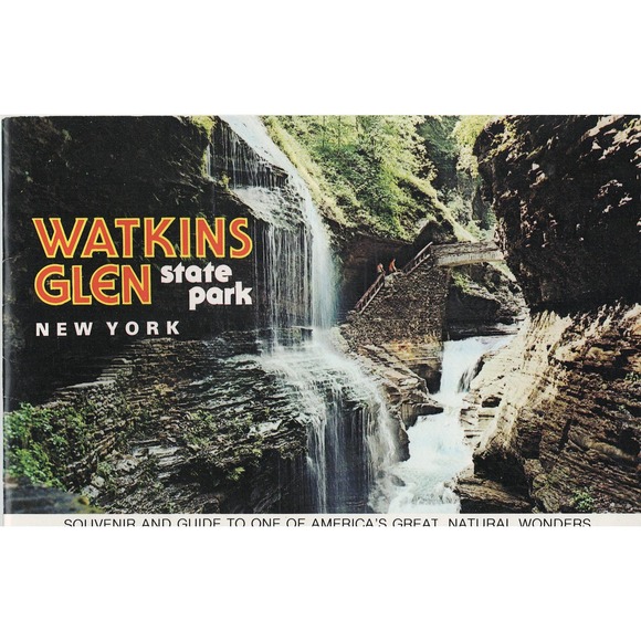 WATKINS GLEN State Park NY Souvenir Guide America's Great Natural Wonders 1982 - Picture 1 of 2